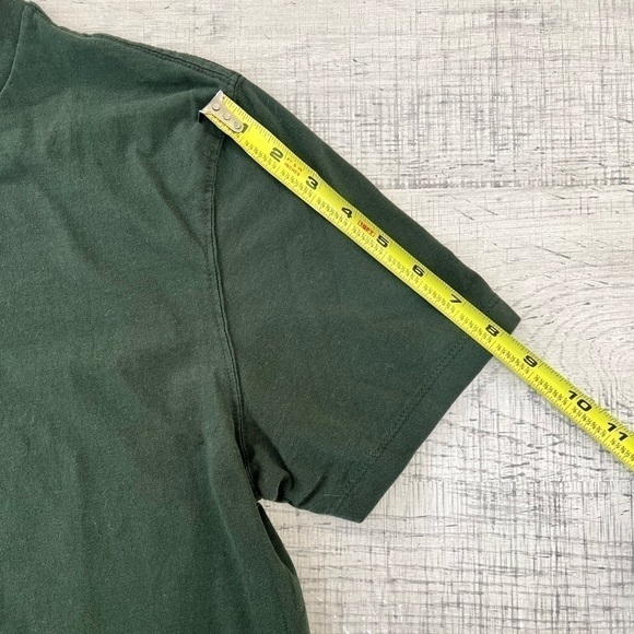 Old Navy Dark Green Men’s Basic Short Sleeve Soft Wash Cotton T-Shirt Size M - Picture 8 of 10